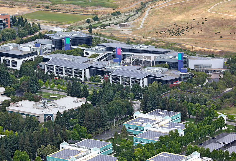 Googleplex building in california