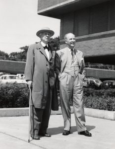 Frank Llloyd Wright pictured in 1953