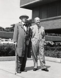 Frank Llloyd Wright pictured in 1953