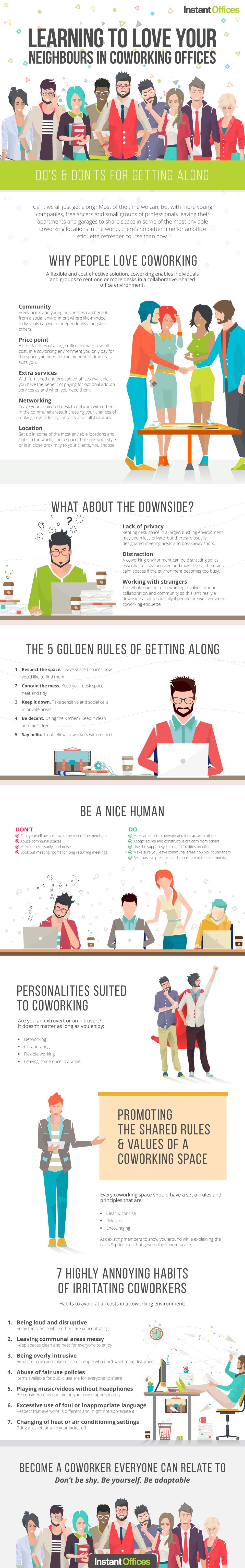 Infographic- Workplace etiquette for coworkers - do's & don'ts 