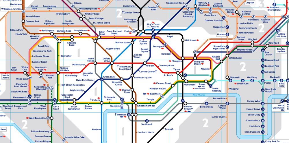 Where can you find a map of the London Tube Station?