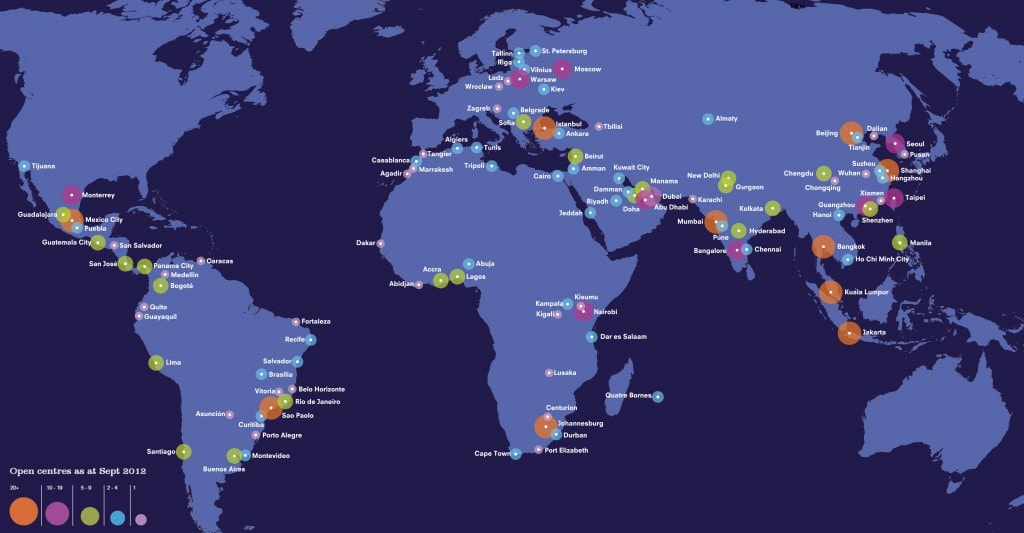 Emerging Markets Map