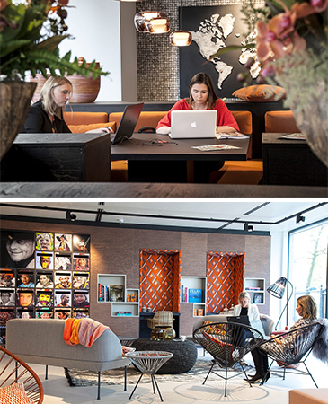 Avenue Marnix, Brussels coworking office space interior design. 