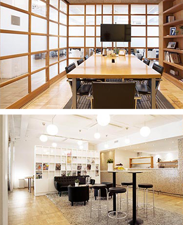 Sveavägen, Stockholm coworking office space interior design. 