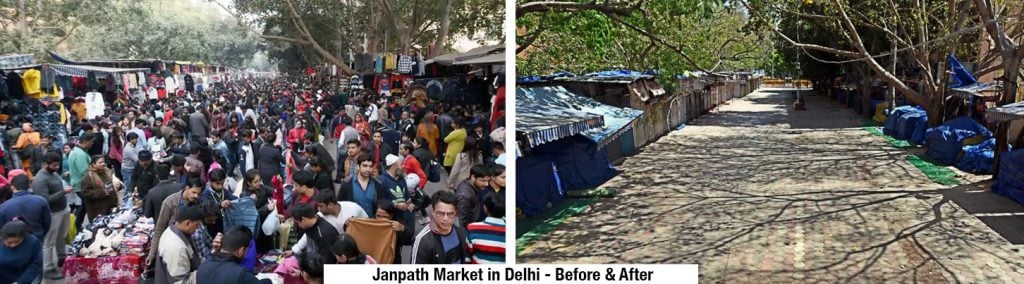 Delhi - Before and After Covid-19 Lockdown