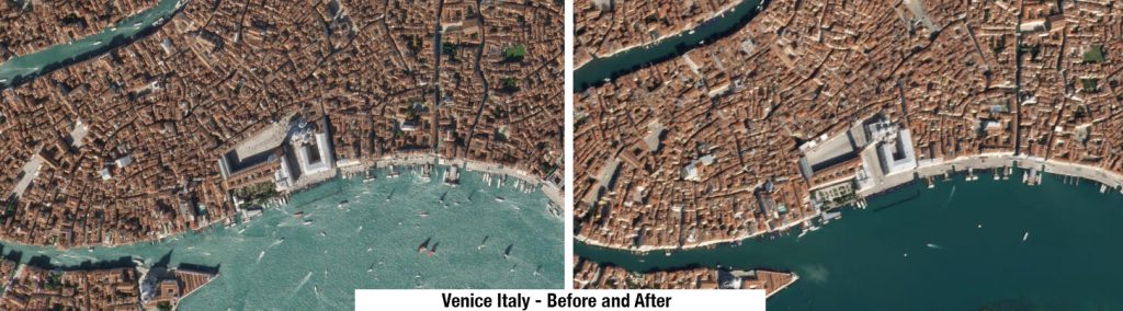 Venice - Before and After Covid-19 Lockdown